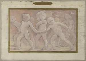 Luonnos Pariisin Hôtel de Villen Salle des Fêtes -tilaa varten: Cotillons, vuosien 1889 ja 1895 välillä (öljy).