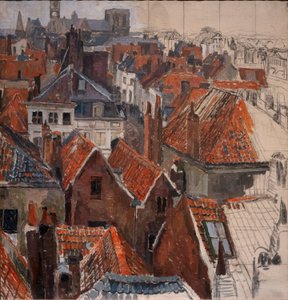 Gentin katot (keskeneräinen versio), n. 1920-22 (öljy kankaalle)