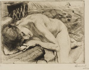 Nukkumismalli tekijältä Albert Besnard