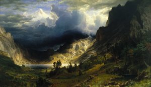 Myrsky Kalliovuorilla, Rosalie-vuori tekijältä Albert Bierstadt