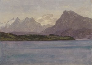 Alaskan rannikkoalue tekijältä Albert Bierstadt