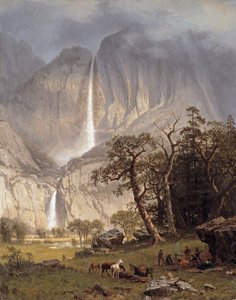 Cho-looke, Yosemiten putous, 1864 tekijältä Albert Bierstadt