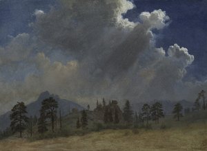 Kuuset ja myrskypilvet
