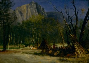 Indians in Council, Kalifornia tekijältä Albert Bierstadt