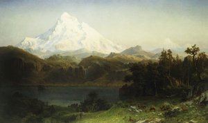 Mount Hood Oregonissa, tekijältä Albert Bierstadt