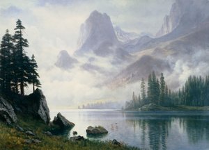 Vuori sumusta tekijältä Albert Bierstadt