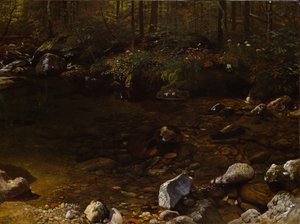 Varjoisa lampi, White Mountains, New Hampshire tekijältä Albert Bierstadt