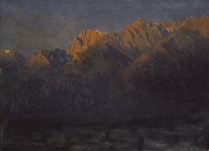 Auringonnousu Sierrassa tekijältä Albert Bierstadt