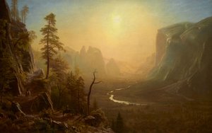 Yosemiten laakso, Glacier Point -vaellusreitti tekijältä Albert Bierstadt