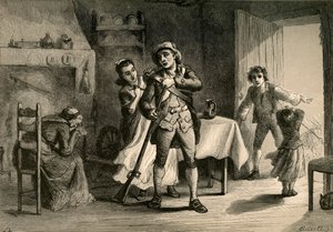 Minuuttimies valmistautumassa sotaan, 1877.