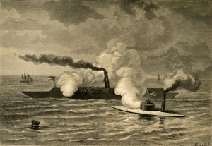 Monitorin hyökkäys Merrimackiin, 1878. tekijältä Albert Bobbett
