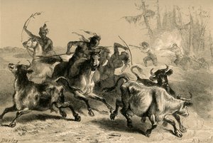 Intiaanit ryöstävät Etelä-Carolinan viljelmiä, 1877.