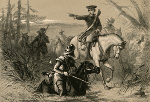 Majuri Washington tehtävässään Ranskan komentajan luona, 1877. tekijältä Albert Bobbett