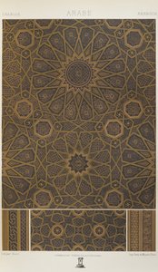 Arabialainen, levy 26 julkaisusta "Polychromatic Ornament: Sata lautasta kultaa, hopeaa ja värejä" tekijältä Albert Charles August Racinet