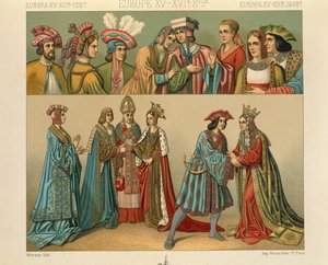 Auguste Racinetin "Le Costume Historique" (Täydellinen pukuhistoria), IV osa tekijältä Albert Charles August Racinet