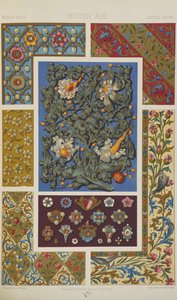 Keskiaika, levy 49 julkaisusta "Polychromatic Ornament: Sata lautasta kultaa, hopeaa ja värejä" tekijältä Albert Charles August Racinet
