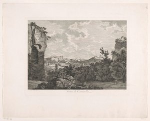 Caracallan kylpylät Terme di Caracalla (otsikko esineessä) Kuvankauniita kaiverrettuja esitteitä Italiasta (sarjan nimi)