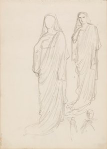Aino Ackté Alcestis, luonnos tekijältä Albert Edelfelt