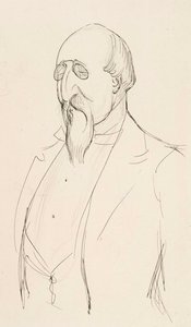 Leo Mechelinin karikatyyri tekijältä Albert Edelfelt