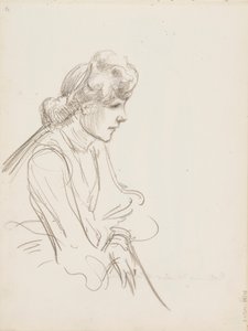 Istuva nainen tekijältä Albert Edelfelt