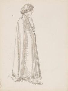 Nainen viitassa tekijältä Albert Edelfelt