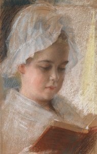 Berta Edelfeltin muotokuva, luonnos tekijältä Albert Edelfelt