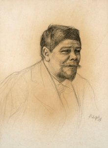 Kuvanveistäjä Robert Stigellin muotokuva tekijältä Albert Edelfelt