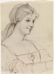 Queen Bianca, sketsi tekijältä Albert Edelfelt