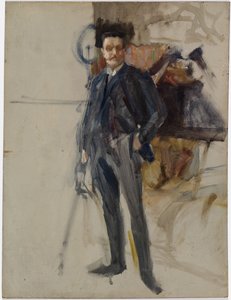 Keskeneräinen omakuva tekijältä Albert Edelfelt