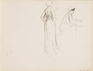 Henkilöluonnoksia tekijältä Albert Edelfelt