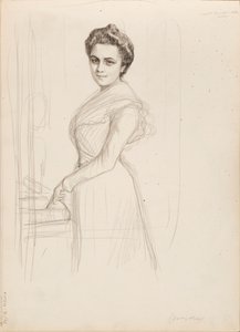 Camille Vallery-Radot, luonnos muotokuvaan tekijältä Albert Edelfelt