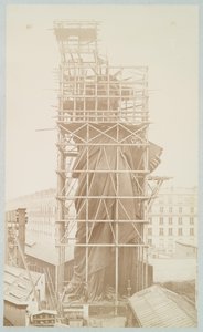 Vapaudenpatsaan kokoonpano, Pariisi, 1883