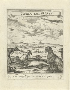 Maisema koirien kanssa Moralising Love Emblems (sarjan nimi) Devises et emblèmes d