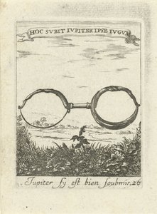 Maisema ikeen kanssa Moralising Love Emblems (sarjan nimi) Devises et emblesmes d