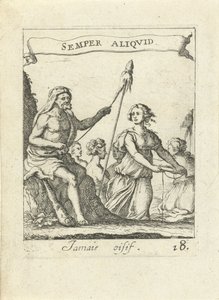 Pyörivä Hercules Moralising Love Emblems (sarjan nimi) Devises et emblesmes d