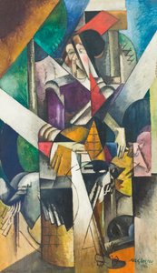 Nainen eläinten kanssa (Madame Raymond Duchamp-Villon) tekijältä Albert Gleizes