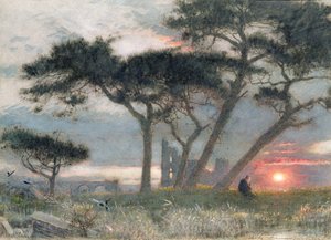 A Days End: Se on voinut olla (wc ja vartaloväri paperilla) tekijältä Albert Goodwin