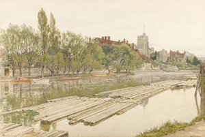 Kaikkien pyhien kirkko Maidstone tekijältä Albert Goodwin