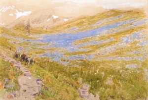 Alppimaisema tekijältä Albert Goodwin