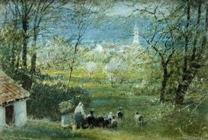 Bavino - Lago Maggiore tekijältä Albert Goodwin