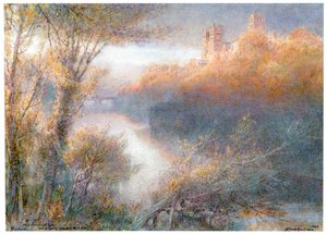 "Durhamin katedraali", 1903 tekijältä Albert Goodwin