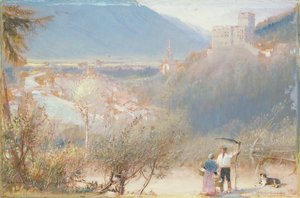 Huonekalut ja erilaiset esineet 1100- ja 1300-luvuilta tekijältä Albert Goodwin
