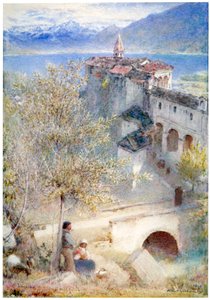 "Locarno, llac Maggiore", 1905 finès tekijältä Albert Goodwin