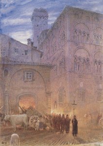 Huonekalut ja erilaiset esineet 1100- ja 1300-luvuilta tekijältä Albert Goodwin