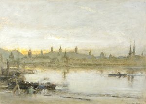 Luzerni (öljy, kynä ja muste paperille) tekijältä Albert Goodwin