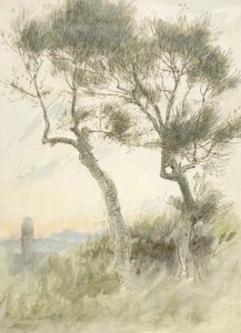 Kahden puun tutkimus tekijältä Albert Goodwin