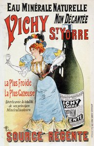 Mainokset kivennäisvedelle Vichy St Yorre - Albert Guillaume (1873-1942), v.1895 tekijältä Albert Guillaume