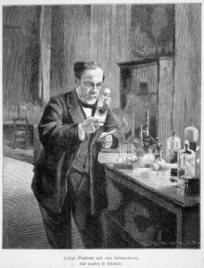 Louis Pasteur laboratoriossa edelfeltin maalauksen mukaan tekijältä Albert Gustaf Aristides (after) Edelfelt