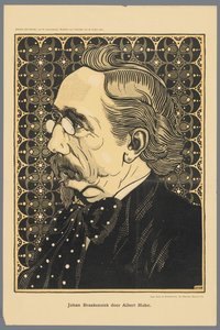 Johan Braakensiek ovi Albert Hahn (otsikko esineessä)
