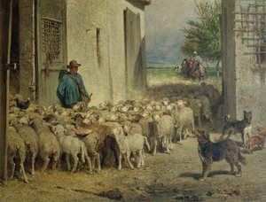 Paluu lammastarhaan, 1860